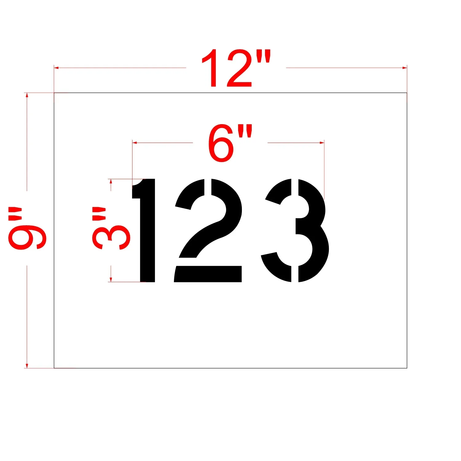 3" 3-Digit Number Kit Standard (100-pc) 100-199, 200-299, etc.