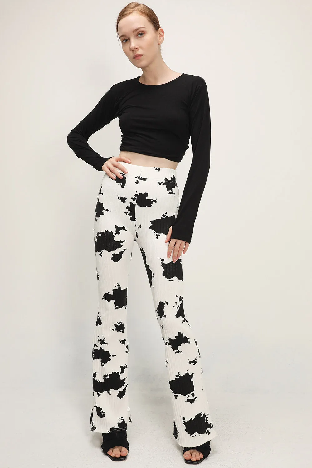 Bailey Printed Bootcut Pants