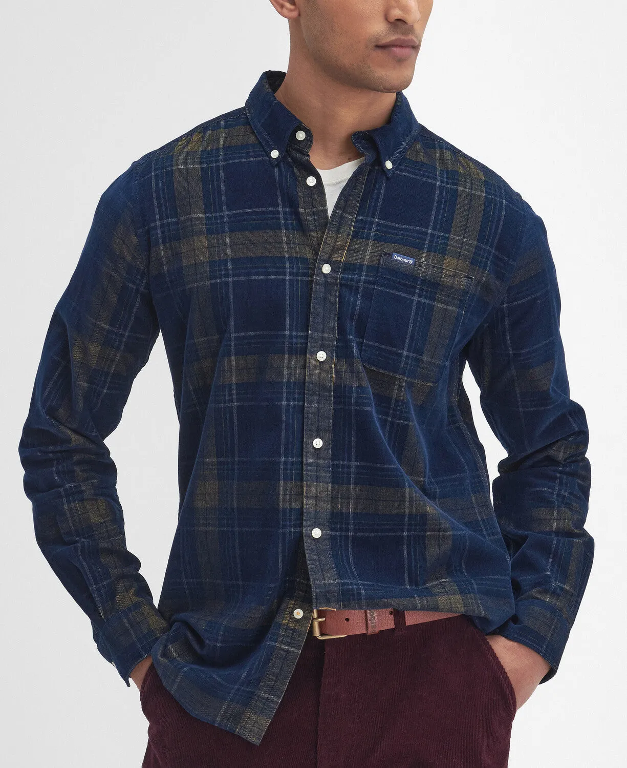 Barbour Mens Southfield shirt - Grey marl or blue