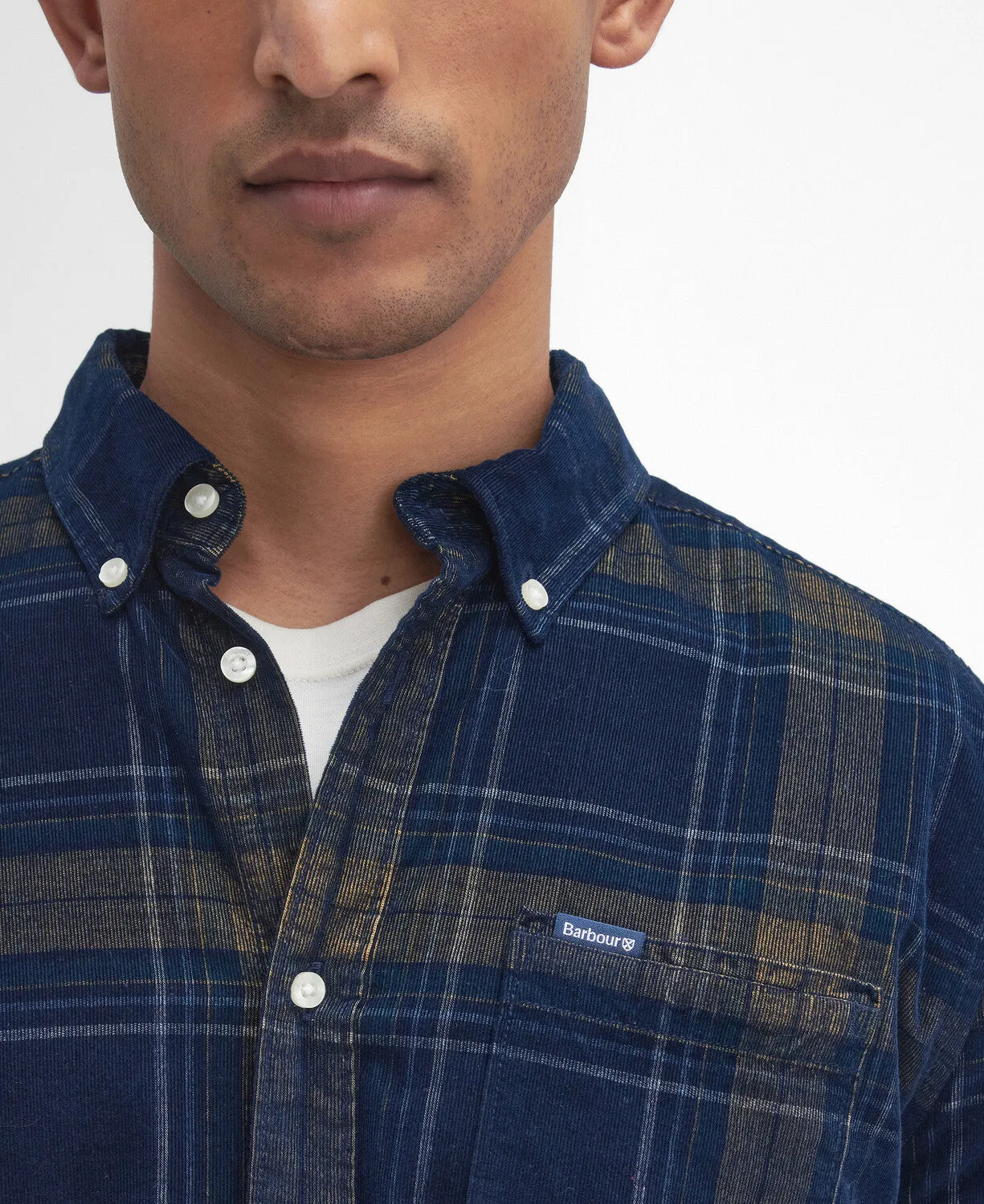 Barbour Mens Southfield shirt - Grey marl or blue