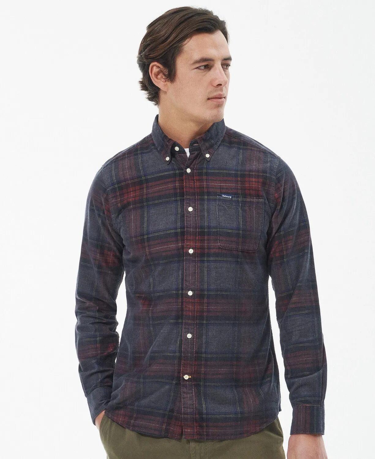 Barbour Mens Southfield shirt - Grey marl or blue