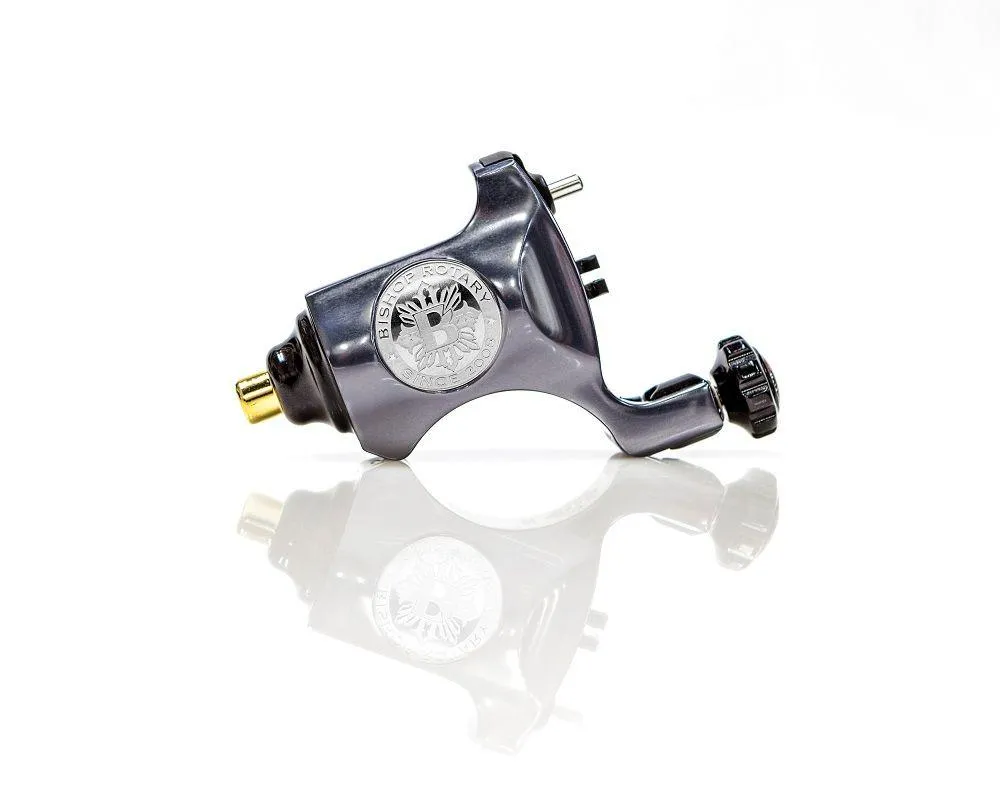 Bishop Rotary Tattoo Machine - RCA Model - Gun Metal Grey