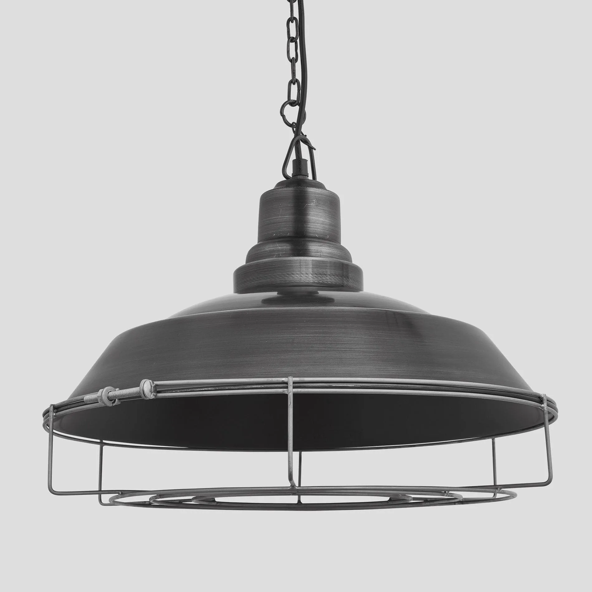 Brooklyn Step Pendant - 16 Inch - Pewter