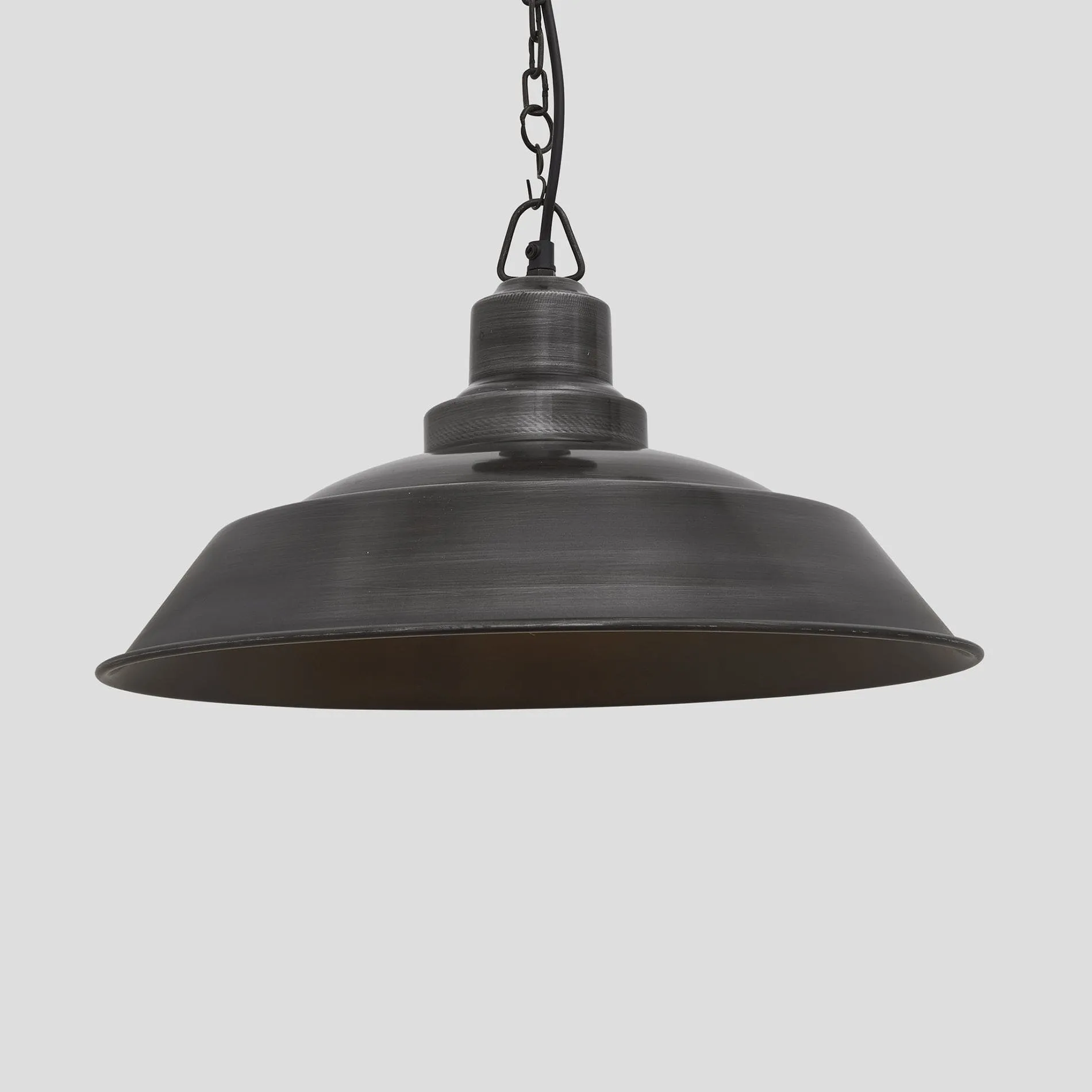 Brooklyn Step Pendant - 16 Inch - Pewter