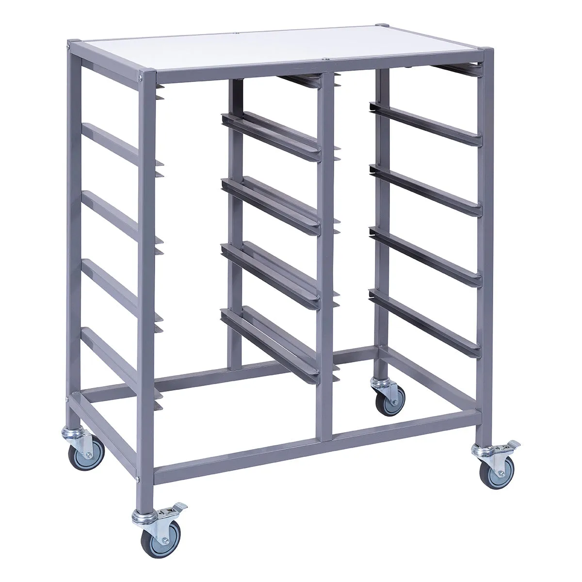 Double Tote Tray Trolley Frame - Non Adjustable - Tote Trays optional