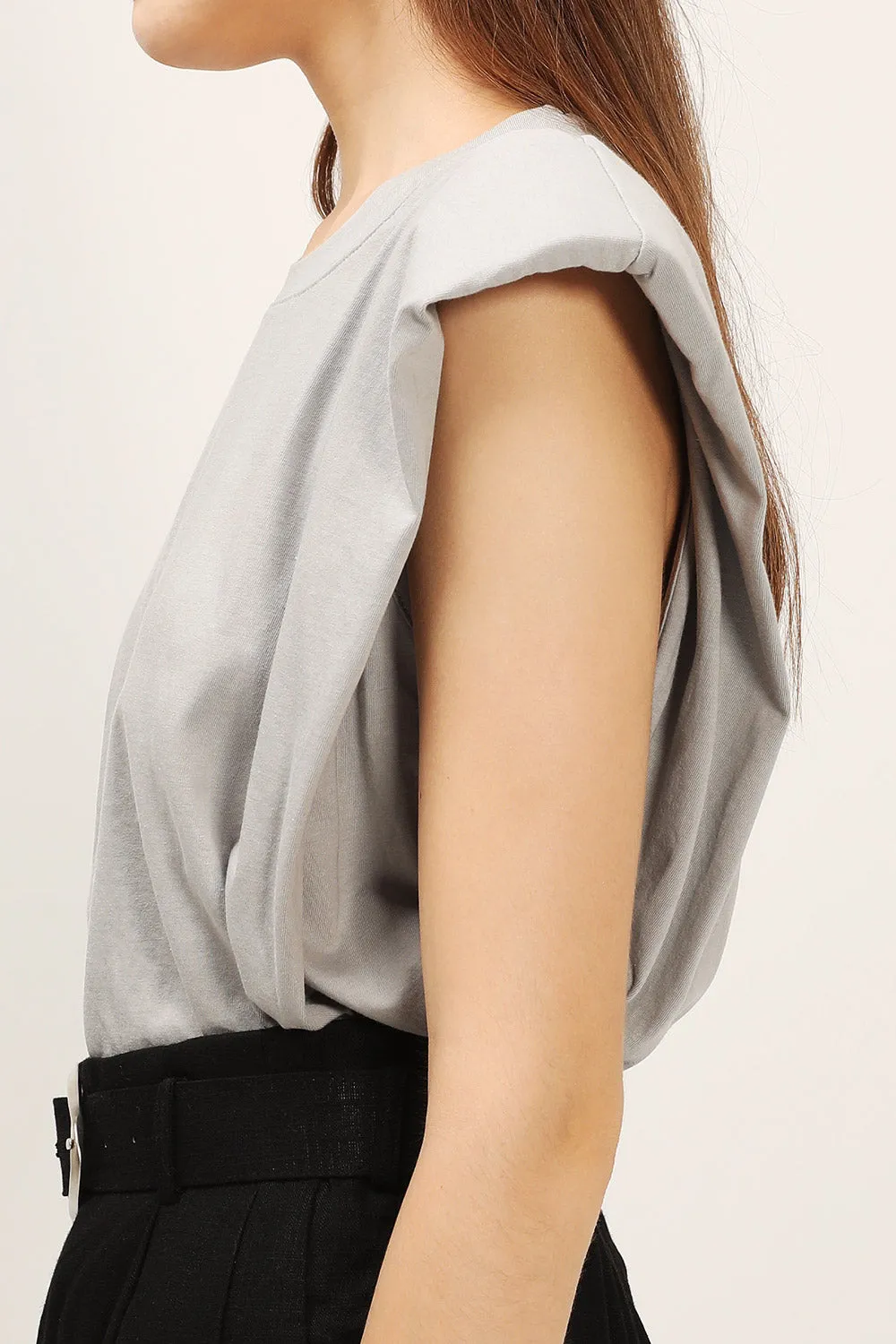 Elena Padded Shoulder T-shirt