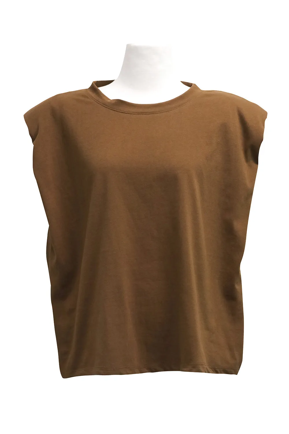 Elena Padded Shoulder T-shirt