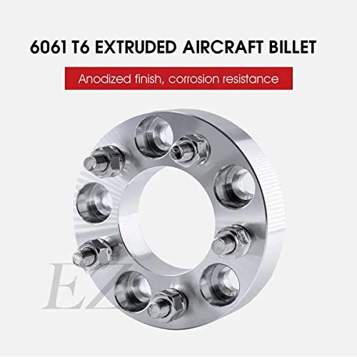 EZAccessory 2 Billet Wheel Adapters 5x4.5 to 5x4.75 (5x114.3 to 5x120.7) Thickness 1.5 Inch