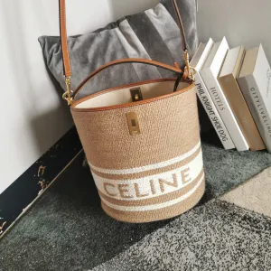 FI x Celine Womens 16 Bucket Bag For Woman 23cm/9in