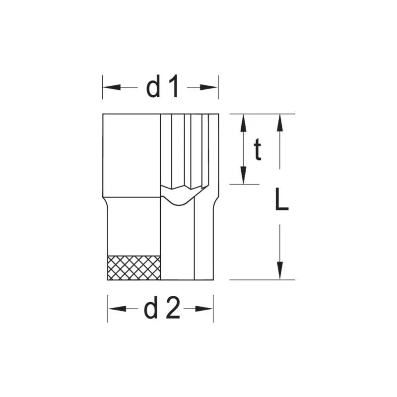 Gedore 1997122 Socket 3/8 Inch 5/16 Inch