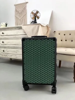 Goyard Rolling Vali Green For Men, LuGucciage 20in/51cm LV