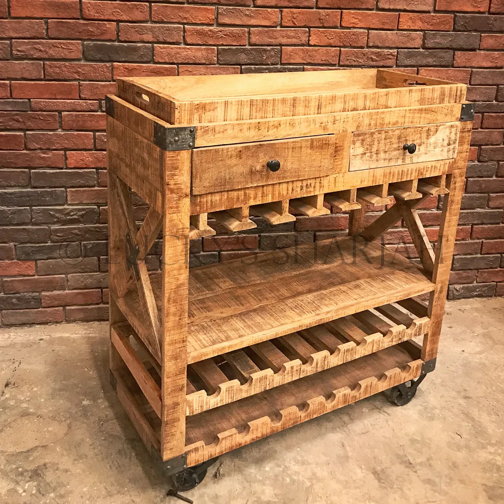 Industrial Bar trolley