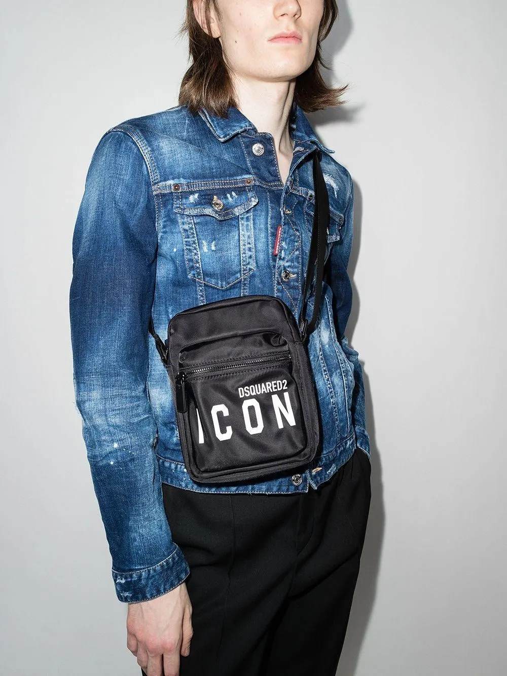 LOGO PRINTED MESSENGER BAG