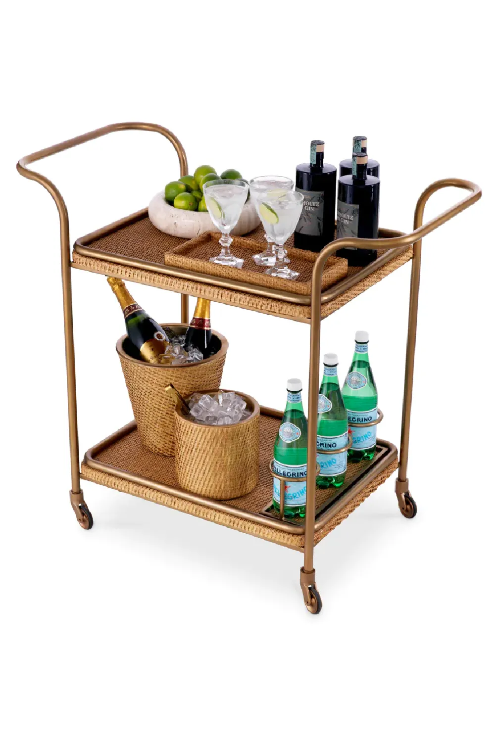 Natural Rattan Trolley | Eichholtz Pescara