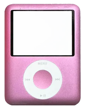 Original Pink Faceplate & Click Wheel for Apple iPod Nano 3rd Generation Used