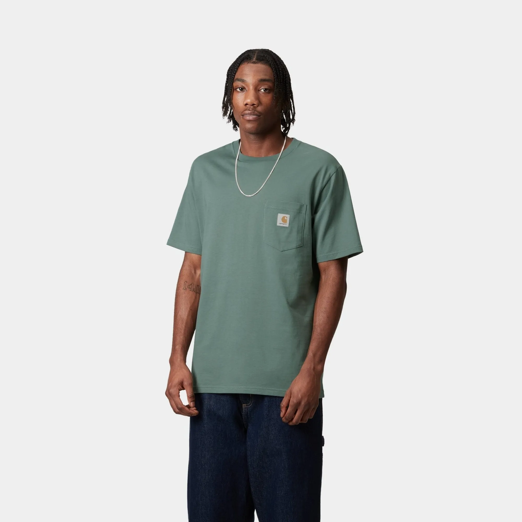 Pocket T-Shirt | Silver Pine