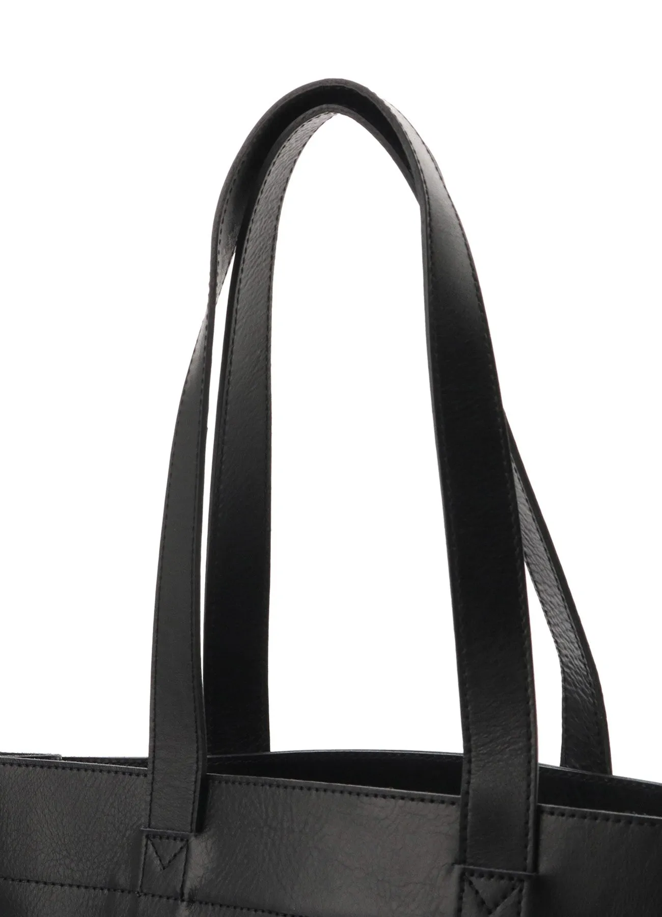 PULL UP LEATHER TOTE BAG