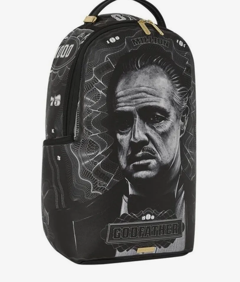 Sprayground Backpack -  Godfather Money DLXV - Black - B6805