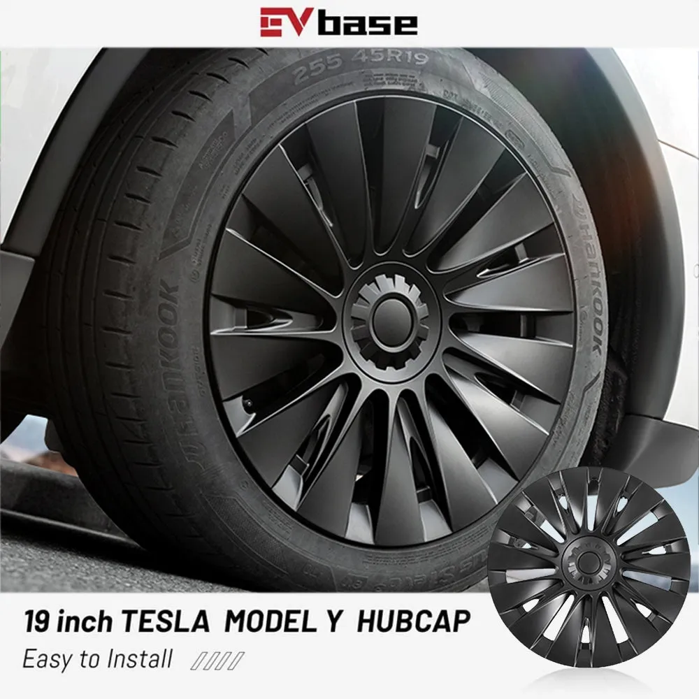 Tesla Model Y Wheel Cap 19 inch Induction Model Y Wheel Covers 4PCS EVBASE