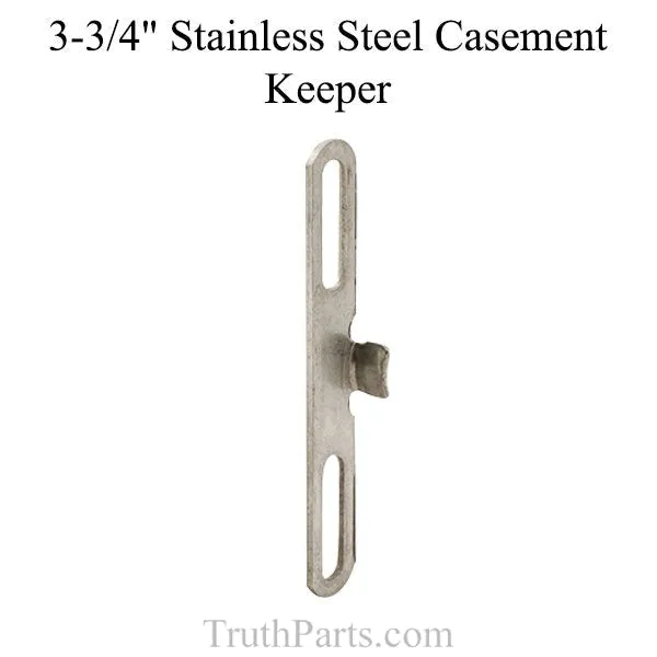 Truth® 20800 3-3/4" Casement Keeper - Stainless Steel