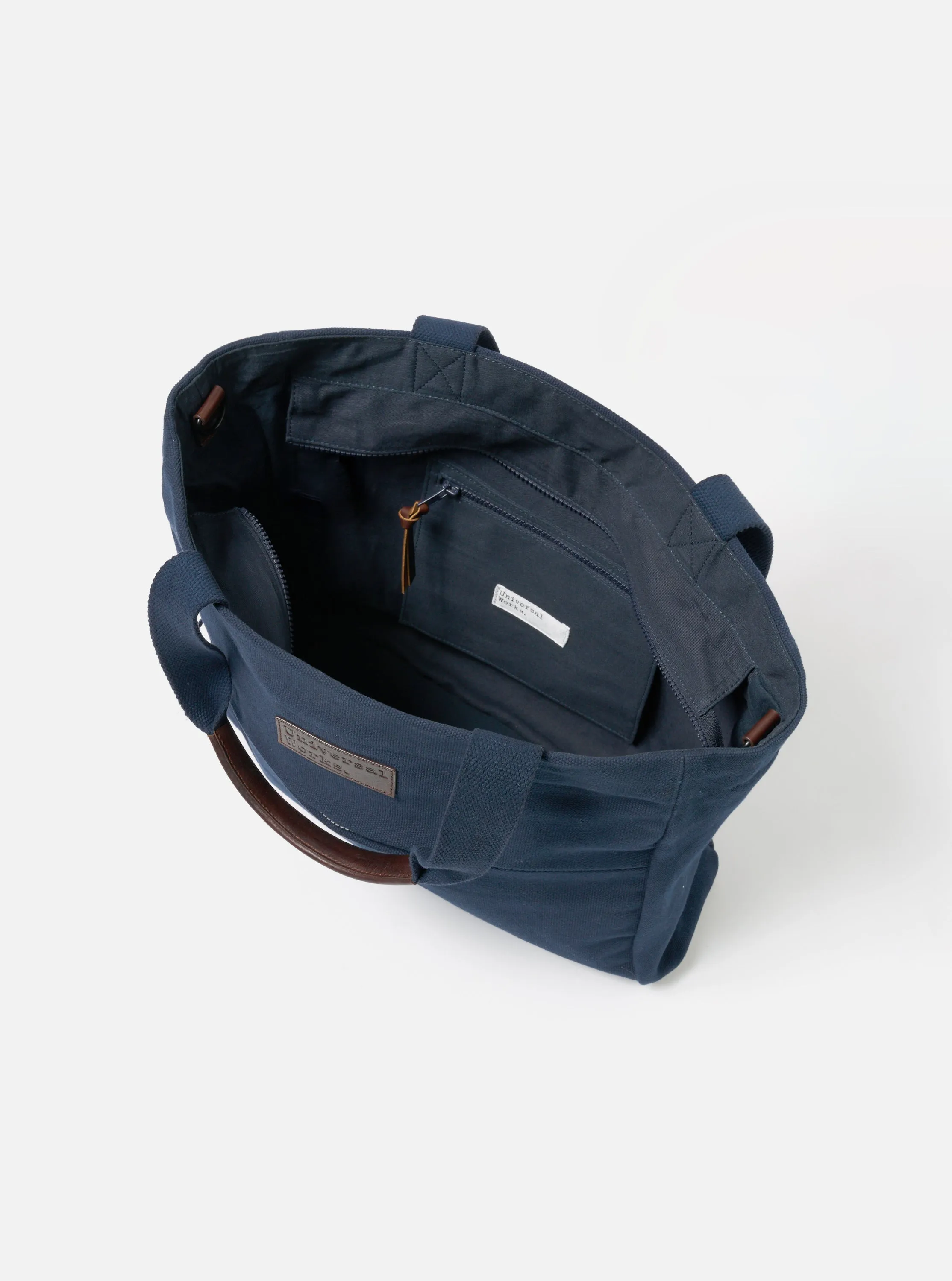 Universal Works Tote Bag in Navy Canvas