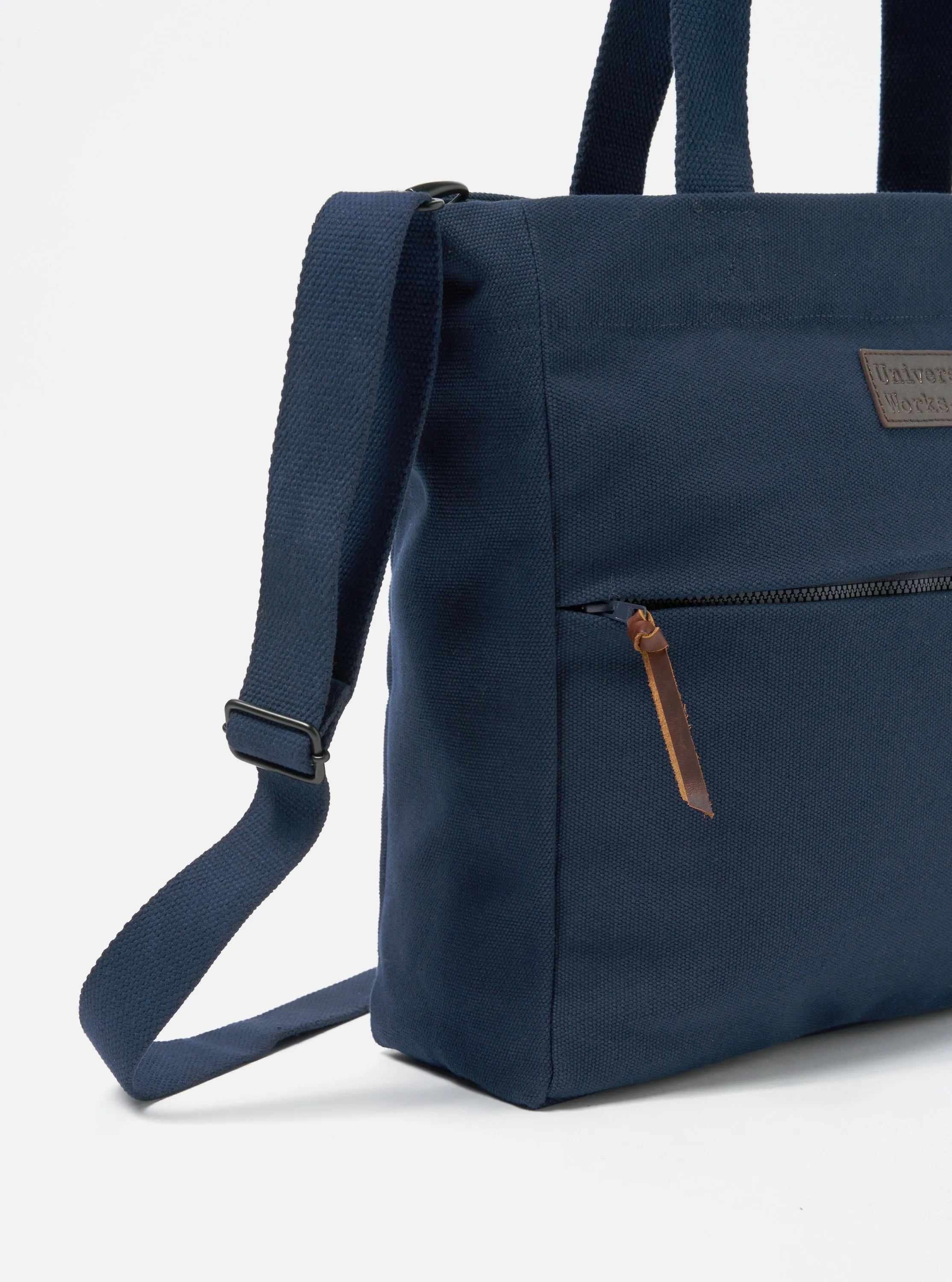 Universal Works Tote Bag in Navy Canvas