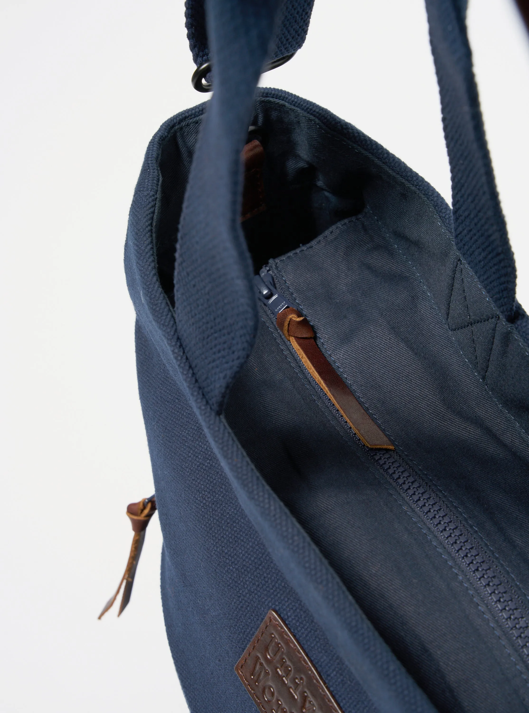 Universal Works Tote Bag in Navy Canvas